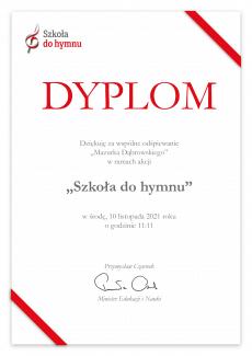 "Szkoła do hymnu"